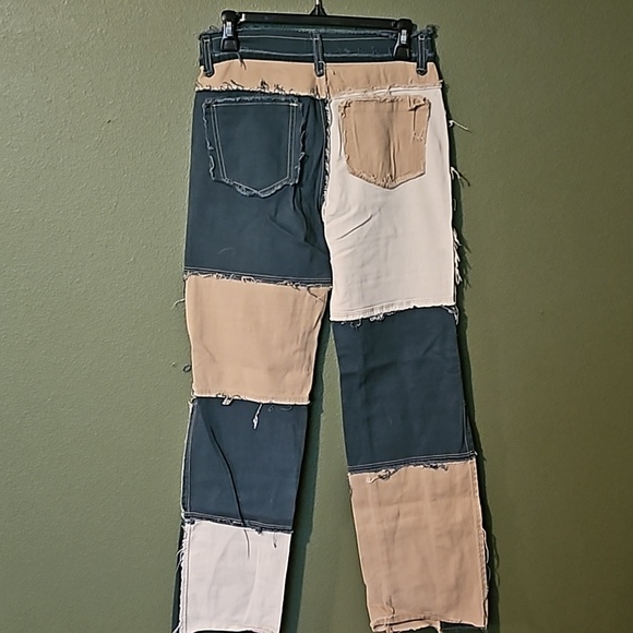 Shein Patch Pants Women's Medium 5/7 - Picture 2 of 3